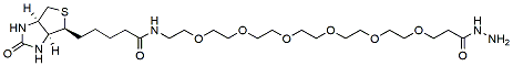 Molecular structure of the compound: Biotin-PEG6-hydrazide