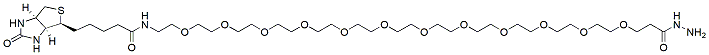 Molecular structure of the compound: Biotin-PEG12-hydrazide