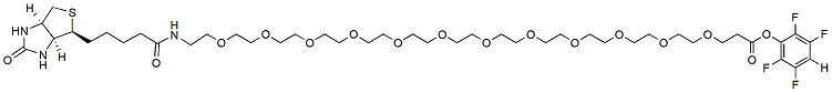 Molecular structure of the compound: Biotin-PEG12-TFP ester