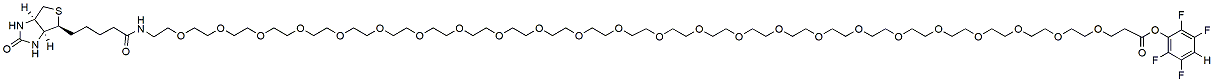 Molecular structure of the compound: Biotin-PEG24-TFP ester