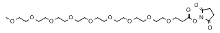 Molecular structure of the compound: m-PEG9-NHS ester