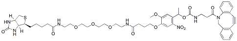 Molecular structure of the compound: PC DBCO-PEG3-biotin