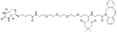 Molecular structure of the compound: Dde Biotin-PEG4-DBCO
