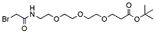 Molecular structure of the compound: Bromoacetamido-PEG3-t-butyl ester