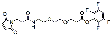 Molecular structure of the compound: Mal-amido-PEG2-TFP ester