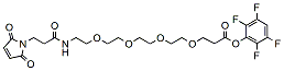 Molecular structure of the compound: Mal-amido-PEG4-TFP ester