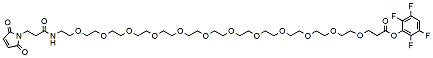 Molecular structure of the compound: Mal-amido-PEG12-TFP ester
