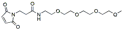 Molecular structure of the compound: m-PEG4-Mal