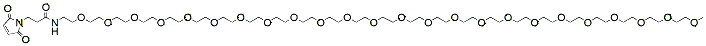 Molecular structure of the compound: m-PEG24-Mal