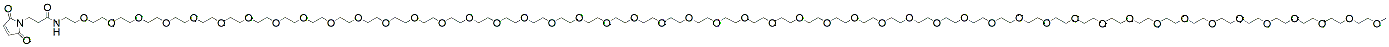 Molecular structure of the compound: m-PEG48-Mal
