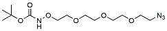 Molecular structure of the compound: t-Boc-Aminooxy-PEG3-azide