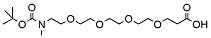 Molecular structure of the compound: N-methyl-N-(t-Boc)-PEG4-acid
