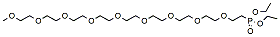 Molecular structure of the compound: m-PEG9-phosphonic acid ethyl ester