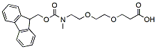 Molecular structure of the compound: Fmoc-NMe-PEG2-acid