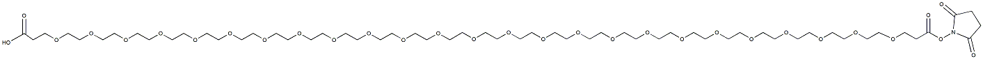 Molecular structure of the compound: Acid-PEG25-NHS ester