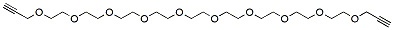 Molecular structure of the compound: Bis-propargyl-PEG10