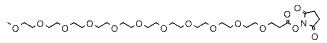 Molecular structure of the compound: m-PEG11-NHS ester