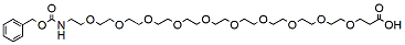 Molecular structure of the compound: Cbz-N-amido-PEG10-acid