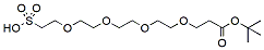 Molecular structure of the compound: t-Butoxycarbonyl-PEG4-sulfonic acid