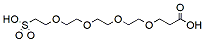 Molecular structure of the compound: Carboxy-PEG4-sulfonic acid