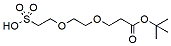 Molecular structure of the compound: t-Butoxycarbonyl-PEG2-sulfonic acid