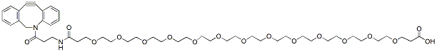 Molecular structure of the compound: DBCO-NHCO-PEG13-acid