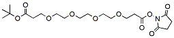 Molecular structure of the compound: t-Butoxycarbonyl-PEG4-NHS ester