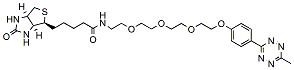 Molecular structure of the compound: Biotin-PEG3-methyltetrazine