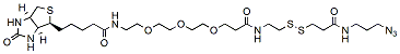 Molecular structure of the compound: Biotin-PEG3-SS-azide