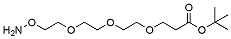 Molecular structure of the compound: Aminooxy-PEG3-t-butyl ester