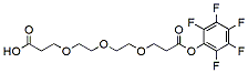 Molecular structure of the compound: Acid-PEG3-PFP ester