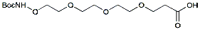 Molecular structure of the compound: t-Boc-Aminooxy-PEG3-acid