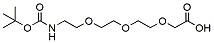 Molecular structure of the compound: t-Boc-N-amido-PEG3-CH2CO2H
