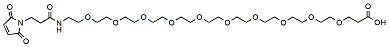Molecular structure of the compound: Mal-amido-PEG10-acid