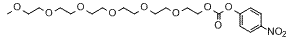 Molecular structure of the compound: m-PEG6-4-nitrophenyl carbonate