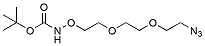 Molecular structure of the compound: t-Boc-Aminooxy-PEG2-azide