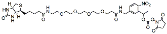 Molecular structure of the compound: PC-Biotin-PEG4-NHS carbonate