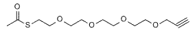 Molecular structure of the compound: S-acetyl-PEG4-propargyl