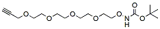 Molecular structure of the compound: t-Boc-aminooxy-PEG4-propargyl