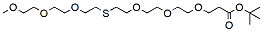 Molecular structure of the compound: m-PEG3-S-PEG3-t-butyl ester