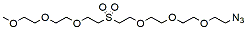 Molecular structure of the compound: m-PEG3-Sulfone-PEG3-azide