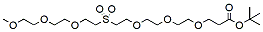 Molecular structure of the compound: m-PEG3-Sulfone-PEG3-t-butyl ester