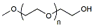 Molecular structure of the compound: m-PEG-OH, MW 2,000