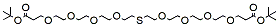 Molecular structure of the compound: t-Butoxycarbonyl-PEG4-S-PEG4-t-butyl ester