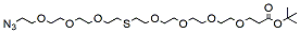 Molecular structure of the compound: Azido-PEG3-S-PEG4-t-butyl ester