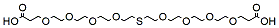 Molecular structure of the compound: Acid-PEG4-S-PEG4-acid