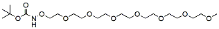 Molecular structure of the compound: t-Boc-Aminooxy-PEG7-methane