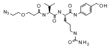 Molecular structure of the compound: Azido-PEG1-Val-Cit-PAB-OH