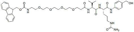Molecular structure of the compound: Fmoc-PEG4-Val-Cit-PAB-OH