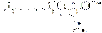 Molecular structure of the compound: Boc-PEG2-Val-Cit-PAB-OH